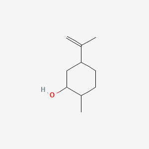 Cyclohexanol, 2-methyl-5-(1-methylethenyl)- 분자 구조