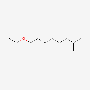 Ether, 3,7-dimethyloctyl ethyl 분자 구조