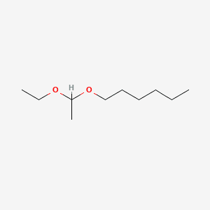 Hexane, 1-(1-ethoxyethoxy)- 분자 구조