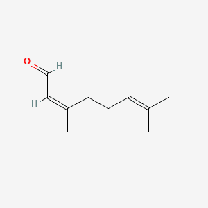 2,6-Octadienal, 3,7-dimethyl-, (Z)- 분자 구조