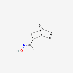 Ethanone, 1-bicyclo[2.2.1]hept-5-en-2-yl-, oxime 분자 구조