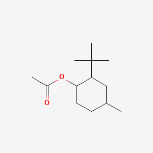 2-TERT-BUTYL-4-METHYL-CYCLOHEXANOL ACETATE 분자 구조