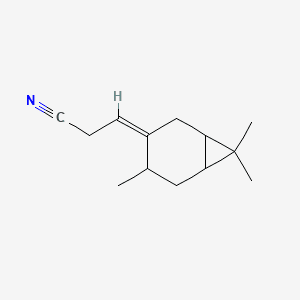 TRIMETHYLBICYCLOHEPT-3-YLIDENEPROPIONONITRILE Molecular structure