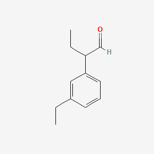 Benzeneacetaldehyde, ar,.alpha.-diethyl- 분자 구조