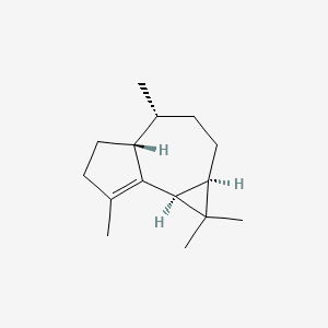 1H-Cycloprop[e]azulene, 1a,2,3,4,4a,5,6,7b-octahydro-1,1,4,7-tetramethyl-, [1aR-(1a.alpha.,4.alpha.,4a.beta.,7b.alpha.)]- 분자 구조
