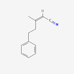 2-Pentenenitrile, 3-methyl-5-phenyl-, (Z)- 분자 구조