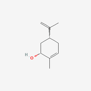 2-Cyclohexen-1-ol, 2-methyl-5-(1-methylethenyl)-, (1R-cis)- 분자 구조