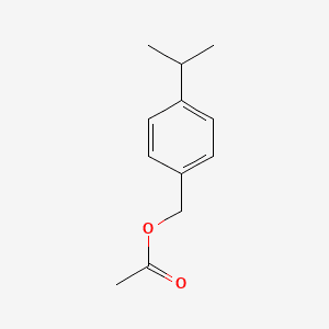 Benzenemethanol, 4-(1-methylethyl)-, acetate 분자 구조