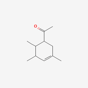 Ethanone, 1-(3,5,6-trimethyl-3-cyclohexen-1-yl)- 분자 구조