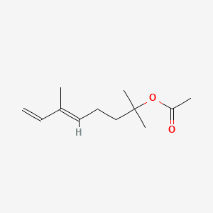 5,7-Octadien-2-ol, 2,6-dimethyl-, acetate 분자 구조