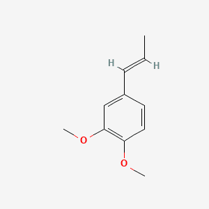 Benzene, 1,2-dimethoxy-4-(1-propenyl)- 분자 구조