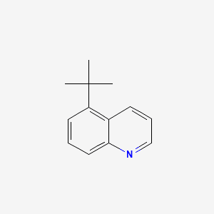 Quinoline, (1,1-dimethylethyl)- 분자 구조
