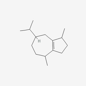 Azulene, 1,2,3,4,5,6,7,8-octahydro-1,4-dimethyl-7-(1-methylethyl)-, didehydro derivative 분자 구조