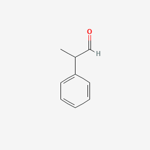Benzeneacetaldehyde, .alpha.-methyl- 분자 구조