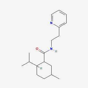 MENTHANE CARBOXAMIDE ETHYLPYRIDINE 분자 구조