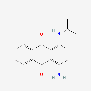 9,10-Anthracenedione, 1-amino-4-[(1-methylethyl)amino]- 분자 구조