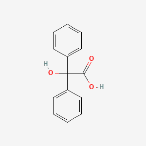 Benzeneacetic acid, .alpha.-hydroxy-.alpha.-phenyl- 분자 구조