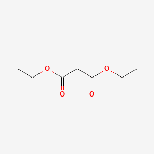 Propanedioic acid, diethyl ester 분자 구조