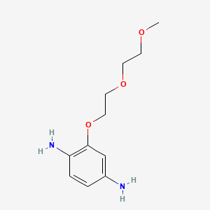 2-(2-(2-METHOXYETHOXY)ETHOXY)-P-PHENYLENEDIAMINE Molecular structure