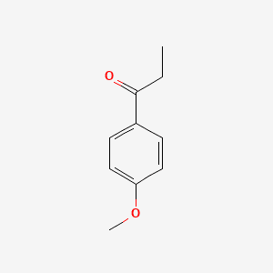 1-Propanone, 1-(4-methoxyphenyl)- 분자 구조