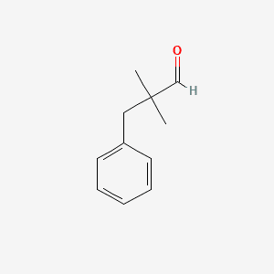 Benzenepropanal, .alpha.,.alpha.-dimethyl- 분자 구조
