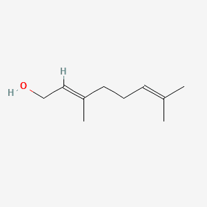 2,6-Octadien-1-ol, 3,7-dimethyl- 분자 구조