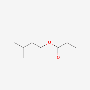 Propanoic acid, 2-methyl-, 3-methylbutyl ester 분자 구조