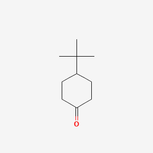 Cyclohexanone, 4-(1,1-dimethylethyl)- 분자 구조