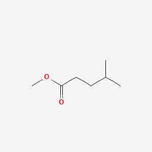 Pentanoic acid, 4-methyl-, methyl ester 분자 구조