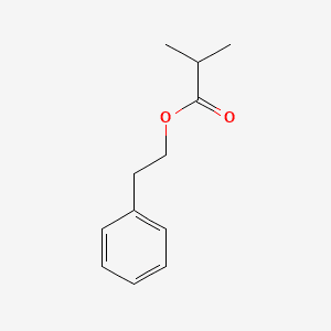 Propanoic acid, 2-methyl-, 2-phenylethyl ester 분자 구조