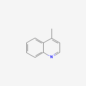 Quinoline, 4-methyl- 분자 구조