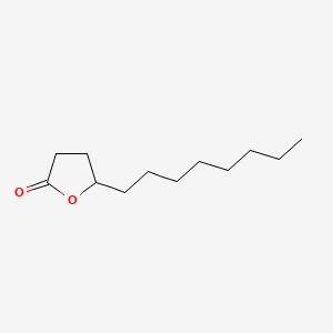 2(3H)-Furanone, dihydro-5-octyl- 분자 구조