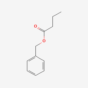 Butanoic acid, phenylmethyl ester 분자 구조