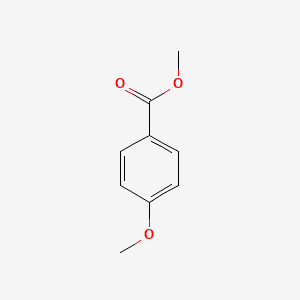 Benzoic acid, 4-methoxy-, methyl ester 분자 구조