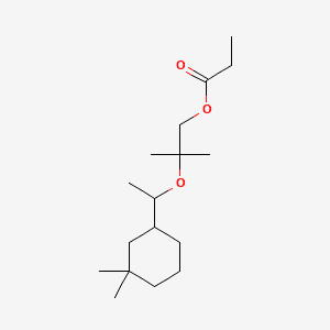 DIMETHYLCYCLOHEXYLETHOXY ISOBUTYLPROPANOATE 분자 구조