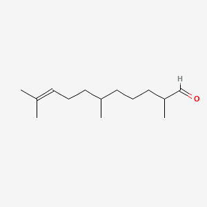 9-Undecenal, 2,6,10-trimethyl- 분자 구조