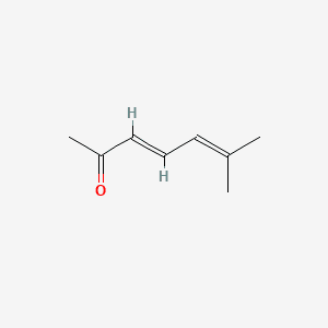 3,5-Heptadien-2-one, 6-methyl- 분자 구조