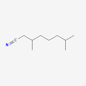 Octanenitrile, 3,7-dimethyl- 분자 구조