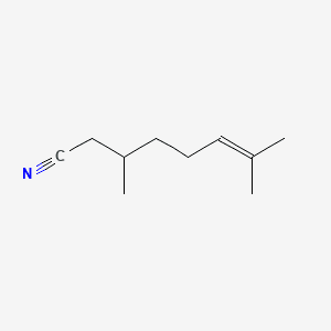 6-Octenenitrile, 3,7-dimethyl- 분자 구조