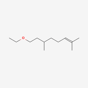 2-Octene, 8-ethoxy-2,6-dimethyl- 분자 구조