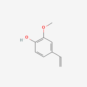 Phenol, 4-ethenyl-2-methoxy- 분자 구조