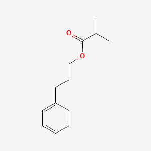 Propanoic acid, 2-methyl-, 3-phenylpropyl ester 분자 구조