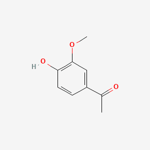 Ethanone, 1-(4-hydroxy-3-methoxyphenyl)- 분자 구조