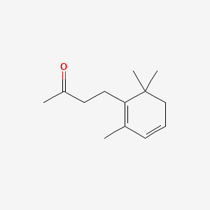 2-Butanone, 4-(2,6,6-trimethyl-1,3-cyclohexadien-1-yl)- 분자 구조