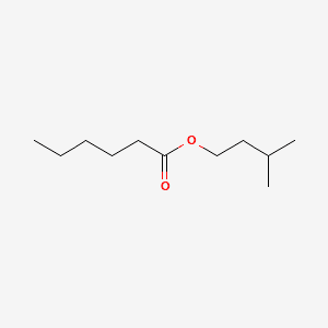 Hexanoic acid, 3-methylbutyl ester 분자 구조
