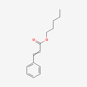 2-Propenoic acid, 3-phenyl-, pentyl ester 분자 구조