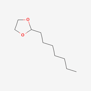 OCTANAL ETHYLENEGLYCOL CYCLIC ACETAL 분자 구조