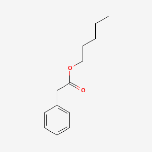 Benzeneacetic acid, pentyl ester 분자 구조