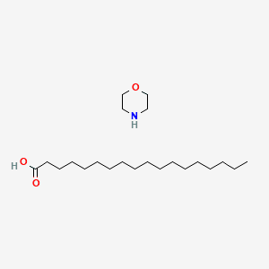 Octadecanoic acid, compound with morpholine (1:1) 분자 구조