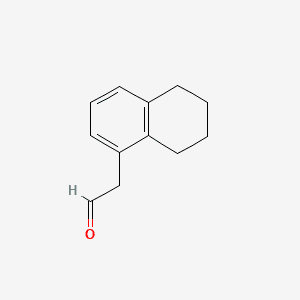 1-Naphthaleneacetaldehyde, 5,6,7,8-tetrahydro- 분자 구조